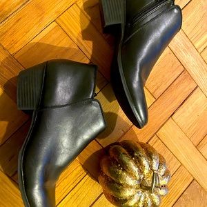 Black Leather Booties - St. John’s Bay Lennon